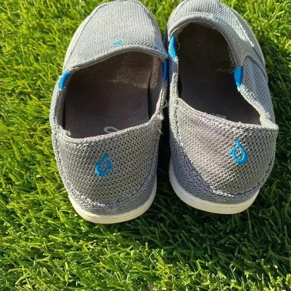 Olukai Nohea Mesh Boys Shoe Grey Size 13 - Picture 2 of 6
